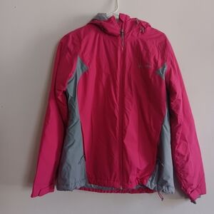 Columbia Thermal Coil Winter Jacket Pink/ Grey Size M Ski Snowboard